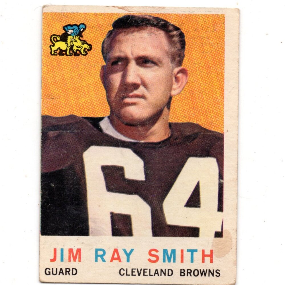 1959 Topps Jim Smith Rookie RC #101 Vintage Football Cleveland Browns